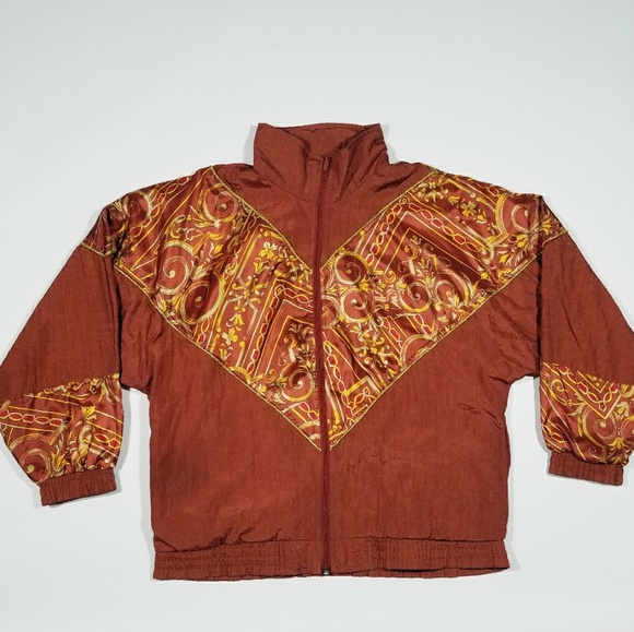 Vintage Other - VTG Unisex Windbreaker 80s 90s Pattern Colorblock